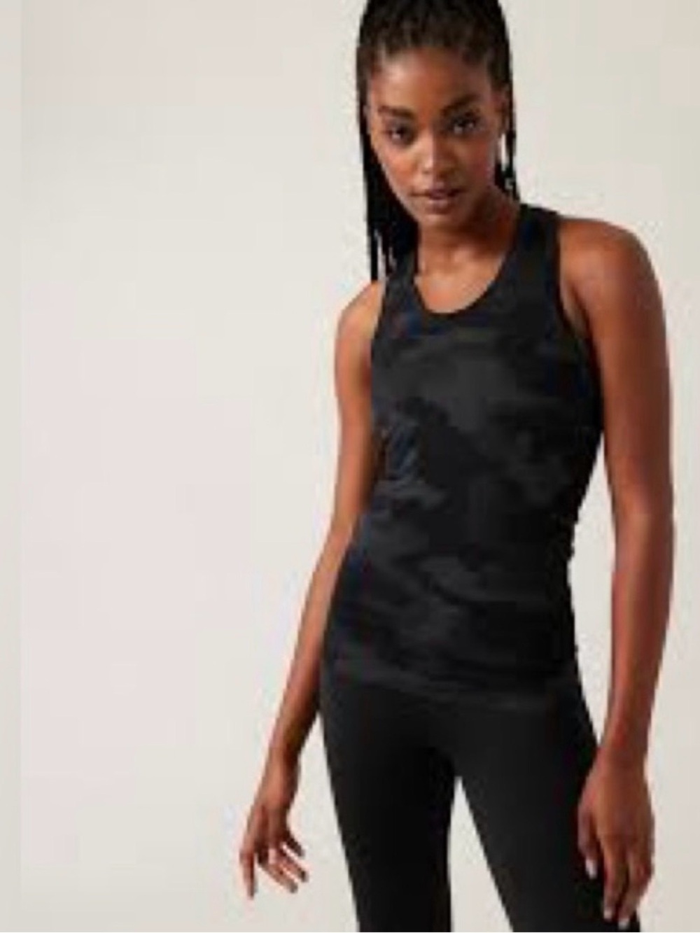 ATHLETA Camo Momentum Black Camo Tank XS